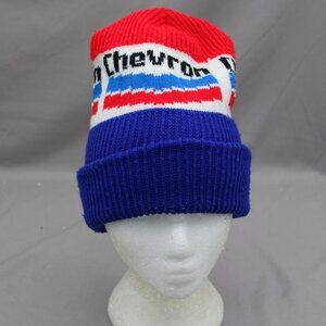 Vintage Toque / Beanie - Chevron Gas Wrap Graphic - Adult Stretch Fit